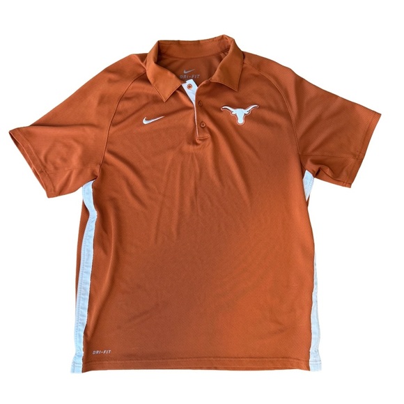 Nike Other - Nike Dri Fit Men’s UT University of Texas Longhorn Orange Polo Sz. Medium